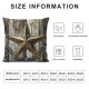 PHYHOO Rustic Farmhouse Decorative Pillow Covers, Rusty Horseshoe Throw Pillow Covers, Brown Cabin Pillow Covers for Sofa Bed, Old Barn Door Cushion Cases