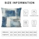 PHYHOO Navy Blue Throw Pillow Covers for Kids Teens Youth,Retro Tie Dyed Pillow Covers, White and Grey Watercolor Cushion Cases, Art Decorative Accent Pillow Cases