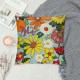 Pillow Covers for Adult, Flower Square Pillow Cases,Colorful Summer Floral Cushion Cases, Garden Floral Accent Pillow Cases Bedroom Decor