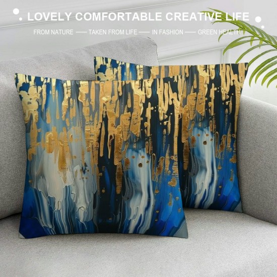 PHYHOO Abstract Art Cushion Cases Pillow Covers, Throw Pillow Covers en Sequins Modern Cushion Cases