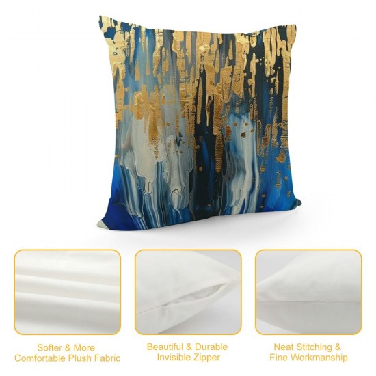 PHYHOO Abstract Art Cushion Cases Pillow Covers, Throw Pillow Covers en Sequins Modern Cushion Cases