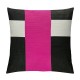 Patchwork Striped Throw Pillow Covers Hot Pink Black Stripes Pillow Covers Aesthetic Geometric Soft Cushion Cases For Kids Women Rustic Bedroom Home Office Sofa Bed