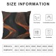 PHYHOO Striped Throw Pillow Covers , Orange Black Geometric Pillow Covers for Couch Patio Car, Stripes Cushion Covers, Modern Abstract Decorative Pillow Covers