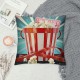 PHYHOO Movie Theater Decor Throw Pillow Covers for Bed Sofa, Movie Film Themed Decorative Pillow Covers, Vintage Cinema Style Pillow Covers, Clapboard Cushion Cases