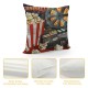 PHYHOO Bucket Throw&nbsp;Pillow&nbsp;Covers Retro Movie Night Pillow&nbsp;Covers Entertainment Leisure Cushion&nbsp;Covers Vintage Corn Modern Show Decorative Pillow Covers