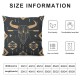 Bull Skull Throw Pillow Covers Boho Pillow Covers Ethnic Horns Bohemian Cushion Covers Brown Symbol Mysterious Abstract Geometric Decorative Pillow Covers