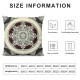 Retro Floral Throw Pillow Cover Exotic Pillow Cover Boho Burgundy Fashion Retro Red Yellow Cushion Cover Vintage Bohemian Bedroom Decor Fashion Cushion Case For Women Men