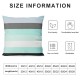 PHYHOO Adults Patchwork Striped Throw Pillow Cover Teal Black Gray Pillow Cover Modern Geometric Stripes Living Room Decorative Square Pillow Case