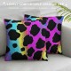 Throw Pillow Covers, Animal Print Pillow Covers For Home Bed Sofa Office, Cushion Covers, Colourful Soft Decorative Pillow Covers, Purple Blue