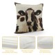 PHYHOO Farmhouse Pillow Covers Cow Print Cushion Covers, Throw Pillow Covers Farm Animals Bedroom Decor , Gifts for Women,Waterproof