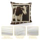 PHYHOO Farmhouse Pillow Covers Cow Print Cushion Covers, Throw Pillow Covers Farm Animals Tribe Bedroom Decor , ,Waterproof