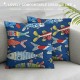 Sea Animal Throw Pillow Covers, Pillow Covers, Fish Decorative Pillow Covers, Geometric Ocean Life Cushion Cases, Cartoon Fish Decorative Pillow Covers