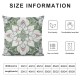 Aesthetic Floral Throw Pillow Covers Bohemian Mandala Pillow Covers for All Ages, Paisley Flower Cushion Covers, Boho Cushion Cases Green White Grey