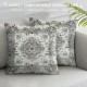 Bohemian Pillow Covers, &amp; Throw Pillow Covers, Distressed Cushion Cases,Ethnic Decorative Pillowcases, Paisley Flower Cushion Covers