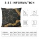 PHYHOO Marble Throw Pillow Covers , Black Grey Geometric Gold Plaid Cushion Covers, Modern Decorative Accent Pillow Cases Metallic Stripe Hexagon Grid Pillow Covers,