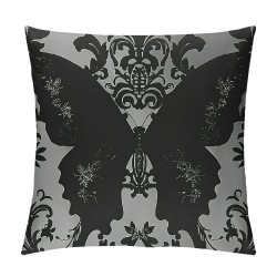 Dark Grey Throw Pillow Cover Pillow Cover Vintage Floral Cushion Cover for Adult Teens Decorative Pillow Cover,Bedroom Decor