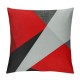 PHYHOO Red Black Gray Pillow Covers Geometric Cushion Covers for Kids Boys Girls,Simple Print Throw Pillow Covers Modern Geometry Bedroom Decor Cushion Cases