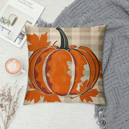 PHYHOO Autumn Pumpkin Pillow Covers Farmhouse Decorations Love Throw Pillow Case Cushion Cover