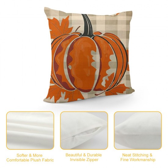 PHYHOO Autumn Pumpkin Pillow Covers Farmhouse Decorations Love Throw Pillow Case Cushion Cover