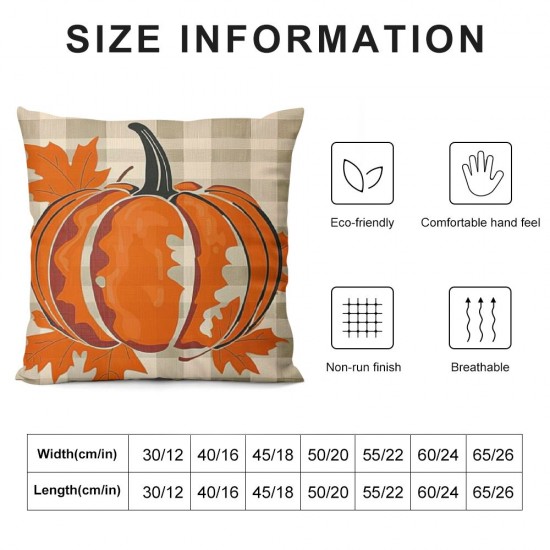 PHYHOO Autumn Pumpkin Pillow Covers Farmhouse Decorations Love Throw Pillow Case Cushion Cover