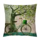 PHYHOO St. Patricks Day Pillow Covers Green Spring Home Decor Linen Throw Pillow Case Cushion Cover Happy St Patricks Day Decorations (Green)