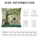 PHYHOO St. Patricks Day Pillow Covers Green Spring Home Decor Linen Throw Pillow Case Cushion Cover Happy St Patricks Day Decorations (Green)