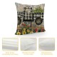 Farmer's Market Fresh Lemon Pillow Covers Farmhouse Decorative Linen Throw Pillow Case Cushion Cover (Fresh Lemon )