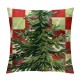 PHYHOO Christmas Decorations Pillow Covers Buffalo Plaid Farmhouse Christmas Green Throw Pillow Covers Rustic Winter Holiday Decor Cushion Case