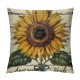 Rustic Farmhouse Sunflower Throw Pillow Covers Vintage Sunflower Seeds Farmhouse Decorative Throw Pillow Cases Cushion Cover (Sunflower)