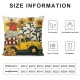 PHYHOO Sunflower Pillow Covers Farmhouse Decorations Buffalo Plaid Throw Pillow Cases Cushion Covers Linen