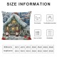 Christmas Pillow Covers Snowman Farmhouse Christmas Throw Pillow Cases Winter Holiday Cushion Covers ( Blue)