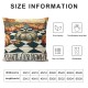 PHYHOO Pillow Cover Fall Buffalo Plaids Autumn Farmhouse Decorative Thanksgiving Throw Pillow Covers Cushion Cover