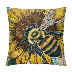 PHYHOO Pillow Covers Kind Love Sunflower Summer Decorations Buffalo Plaid Truck Throw Pillow Cases Farmhouse Spring Cushion Covers