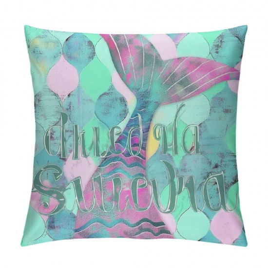 Pillow Cover, Throw Pillow Cover For Bedroom Living Room Decor, Girly Decorative Pillow Cover For Kids Women, Sea Animal Cushion Cover, Colorful