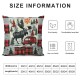 Camping Pillow Covers for Kids Adult,Red Grey Buffalo Plaid Check Throw Pillow Covers,Vintage Elk Cushion Cases, Camper Decorative Pillow Covers