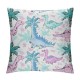 Throw Pillow Covers , Dinos Pillow Covers for Kids Girls, Lovely Cute Animals Cushion Covers, Cartoon Lumbar Outdoors Pillow Cases, Pink Green