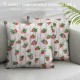 PHYHOO Throw Pillow Covers , Kids Pillow Covers, Girls Women Cute Fruit Cushion Covers, Pink Geometric Stripes Decorative Pillow Covers For Home Office Sofa Couch Bed