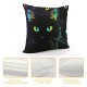 Kids Throw Pillow Covers Cartoon ,Gradient Line Cute Cat Pillow Covers For Teens Kids Boys Girls Adults Room Decor, Pet ColorfulAnimal Cat Lover'S Cushion Cases,Black