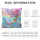 Tail Throw Pillow Covers for Kids, Pillow Covers for Girls,Gradient Cushion Covers,Colorful Nautical Square Pillow Cases for Bed