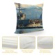 PHYHOO Navy Ship Cushion Covers Military Theme Throw Pillow Covers Military Combat Ship Pattern Pillow Covers, Army Soldier Cushion Cases for Boys Kids Teens Soft