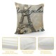 Golden Paris Throw Pillow Covers,Eiffel Tower Pillow Covers for Girls,Girly Cushion Cases Home Room Decor,Glitter Sequins Accent Pillow Cases