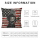 Throw Pillow Covers for Kids Boys Black Grey Red American Flag Pillow Covers Balls Sticks Cushion Cases Decorative Accent Pillow Cases