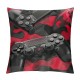 PHYHOO Gamepad Throw Pillow Cover For Teens Boys Video Game Pillow Cover Red Black Gaming Cushion Cover Living Room Decor Camo Military Game Decorative Accent Pillow Case