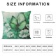 Butterfly Flowers Throw Pillow Cover Inch Vintage Floral Pillow Cover,Green Ombre Art Oil Painting Cushion Cover,Aesthetic Animal Flower Rustic Decorative Pillow Cover