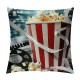 Movie Throw Pillow Covers Cushion Covers For Boys Girls,Retro Pillow Covers strip Printed Decorative Pillow Covers,Movie Home Decor