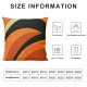 Throw Pillow Covers Orange Gradient Light Circle Abstract Geometric Pattern Black Background Square Pillowcases for Home Decor Sofa Car Bedroom Pillow Cases