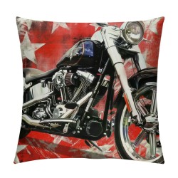 Throw Pillow Covers Watercolor with American Flag Design Square Pillowcase for Home Decor Sofa Car Bedroom Pillow case