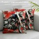 Throw Pillow Covers Watercolor with American Flag Design Square Pillowcase for Home Decor Sofa Car Bedroom Pillow case