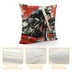 Throw Pillow Covers Watercolor with American Flag Design Square Pillowcase for Home Decor Sofa Car Bedroom Pillow case