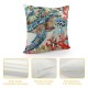 Throw Pillow Covers Cute Swimming Sea Turtle Square Pillowcases for Home Decor Sofa Car Bedroom Colorful Ocean Coral Painting Pillow Cases